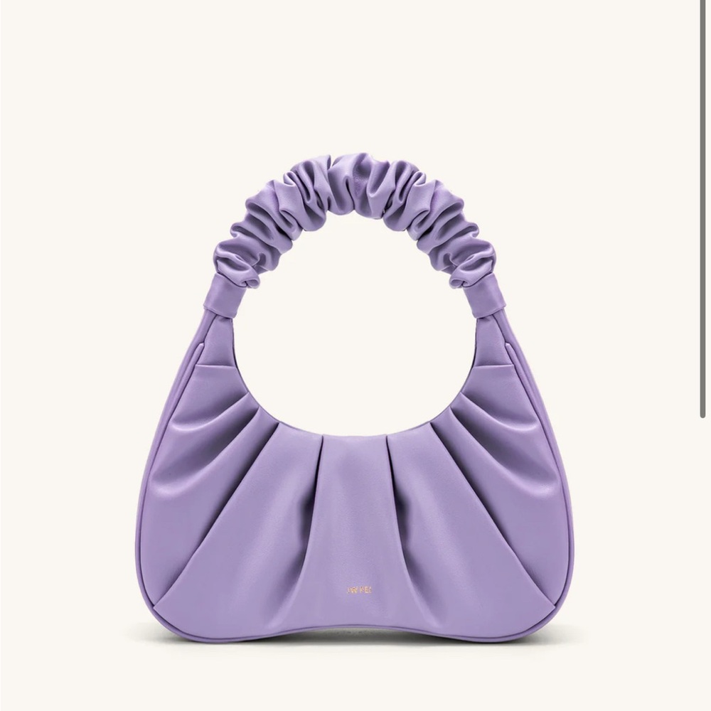 Gabbi Ruched Hobo Handbag - Purple
